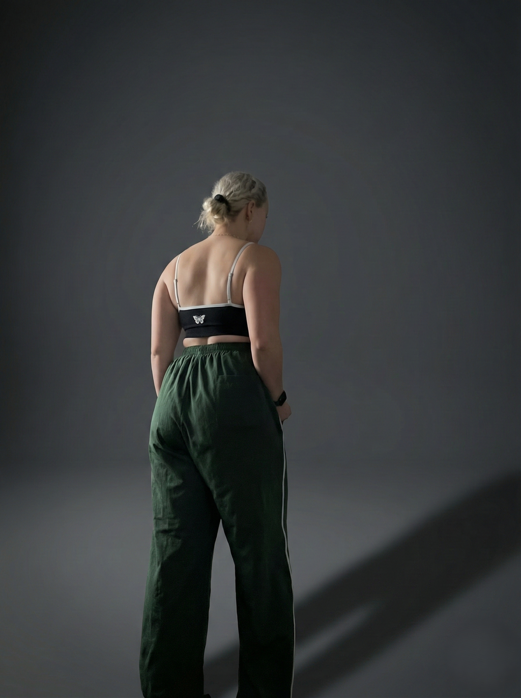 The Chrysalis Oversized Sweatpant in Forest Green