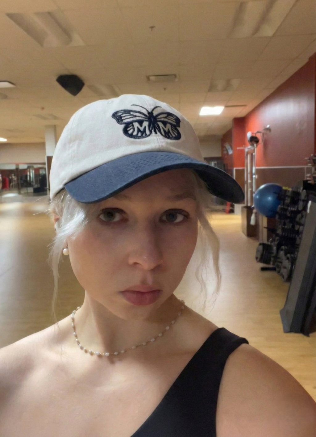 The Butterfly Effect Dad Hat in Navy Blue/White