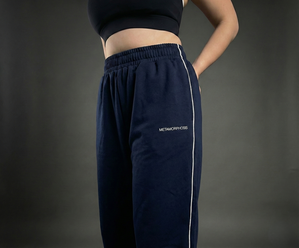 The Chrysalis Oversized Sweatpant in Navy Blue