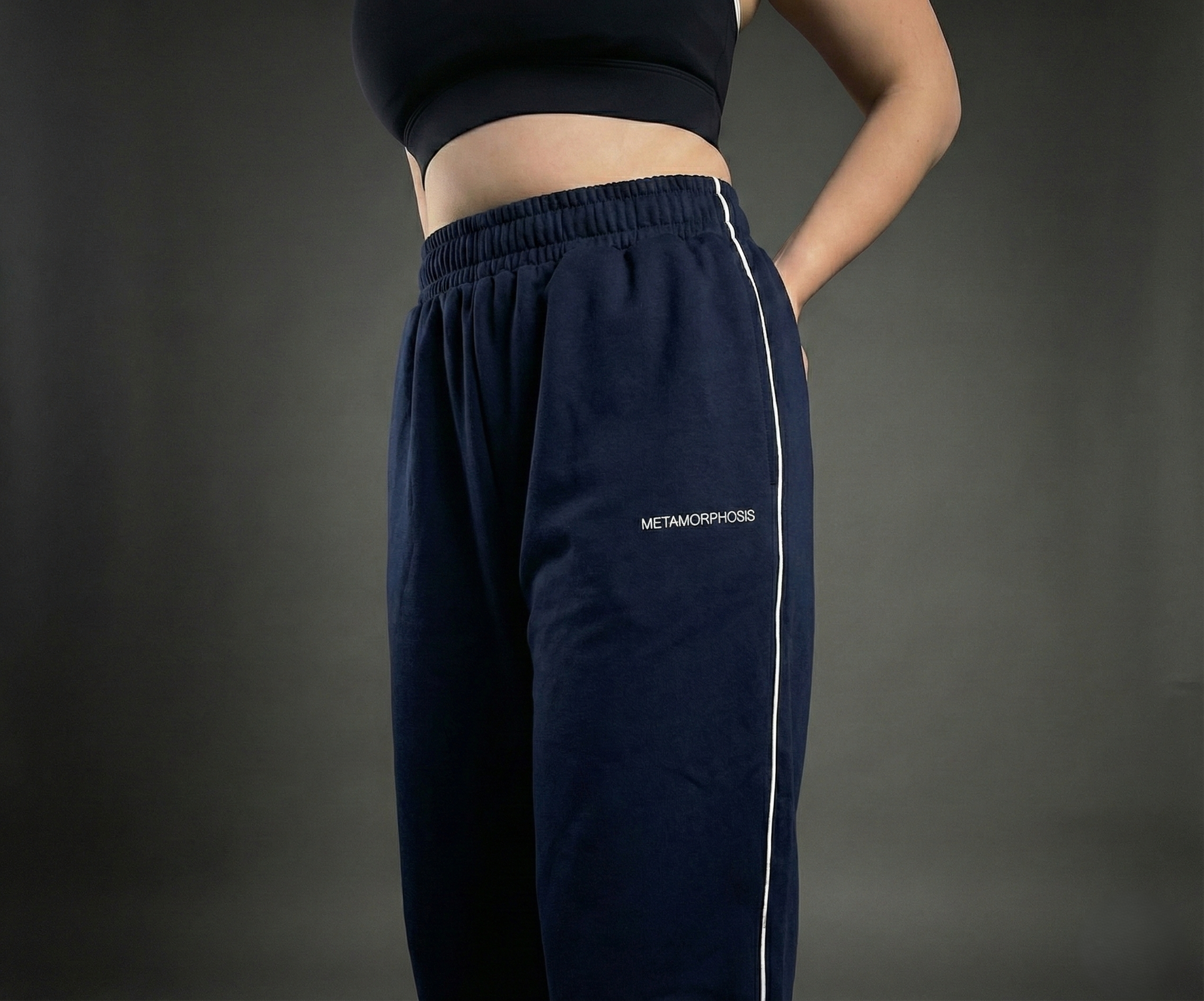The Chrysalis Oversized Sweatpant in Navy Blue