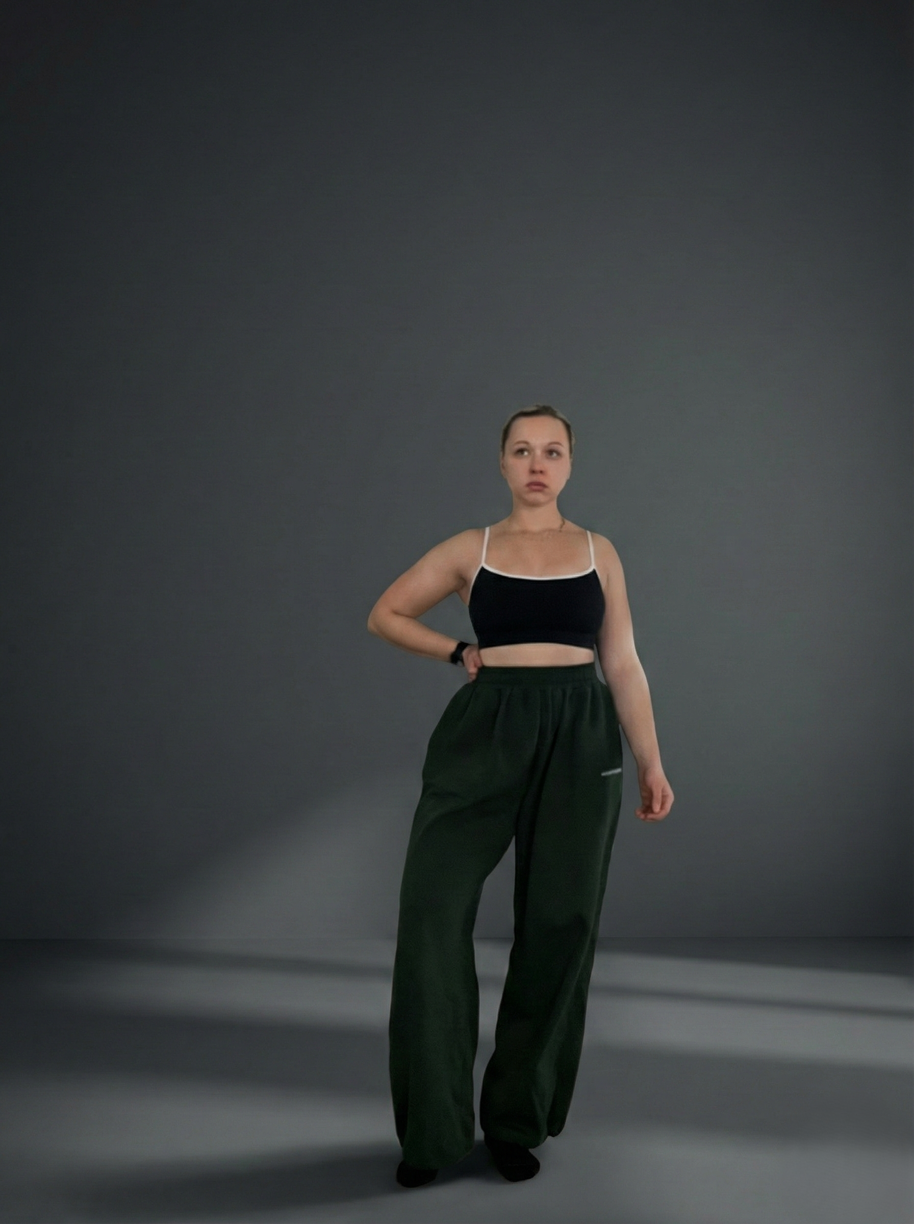 The Chrysalis Oversized Sweatpant in Forest Green