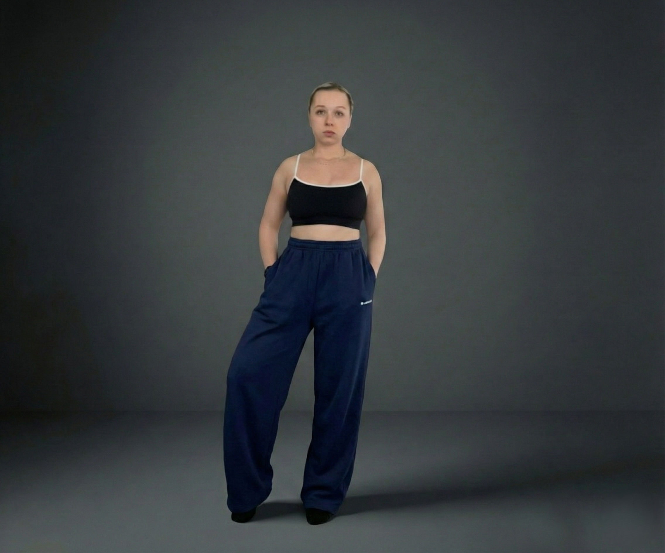The Chrysalis Oversized Sweatpant in Navy Blue