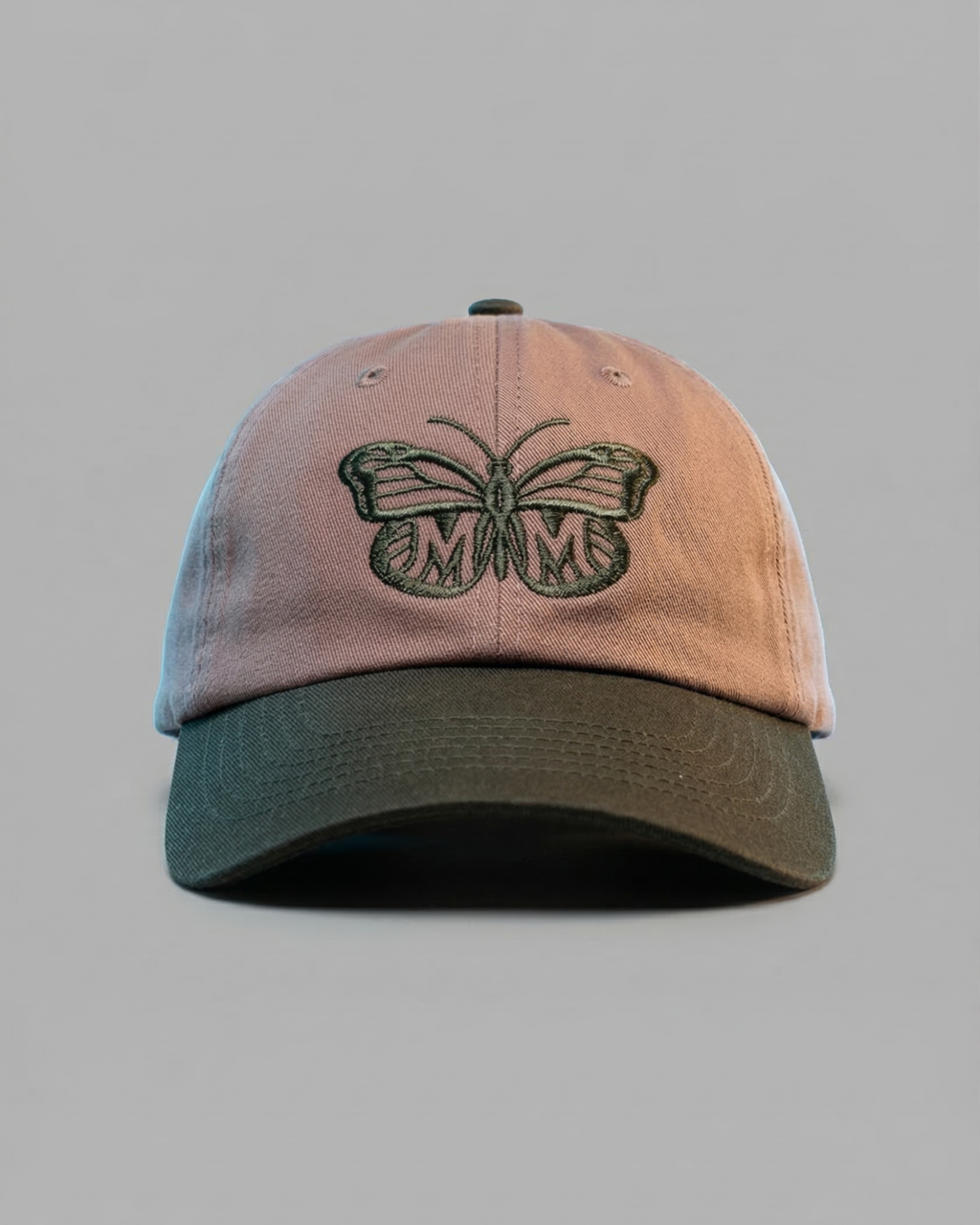 The Butterfly Effect Dad Hat in Clay Brown/Forest Green