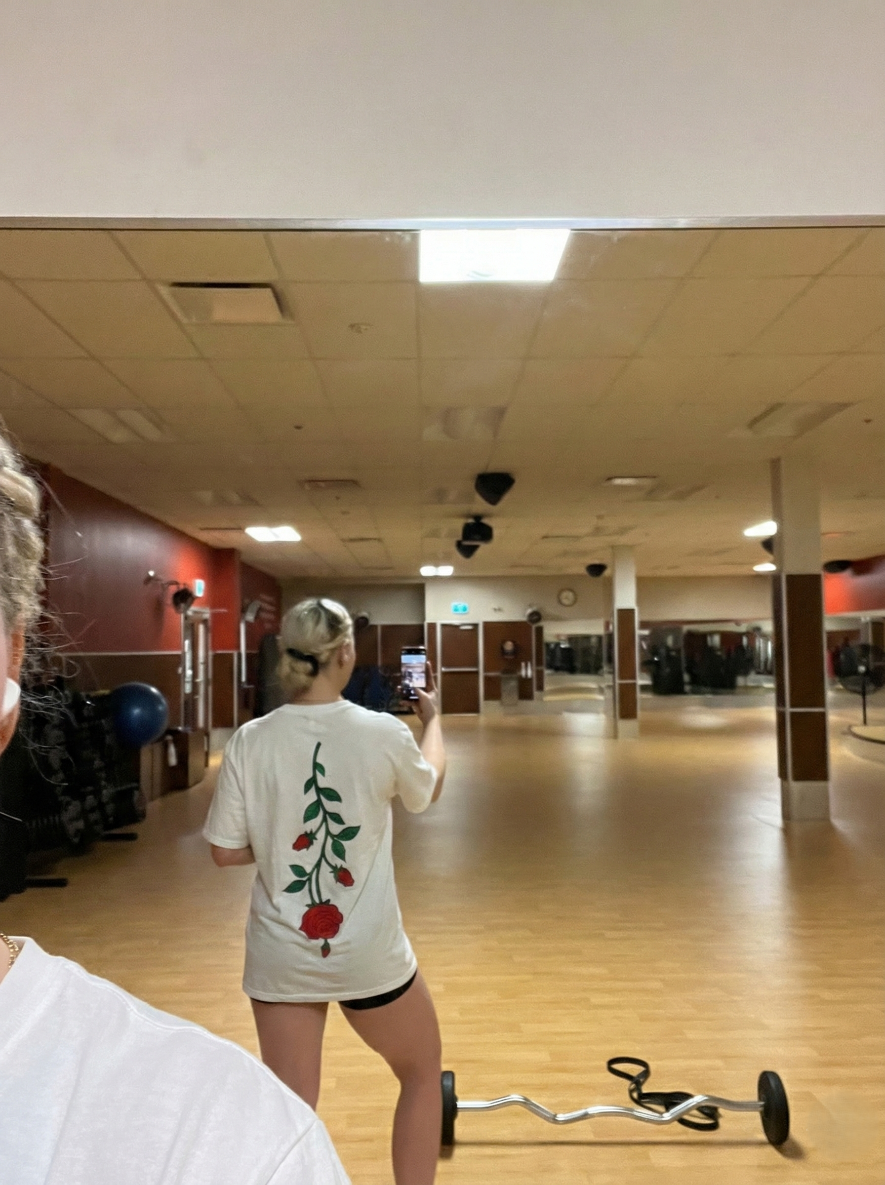 Rose of Becoming Premium Oversized Tee in White