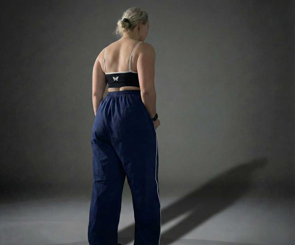 The Chrysalis Oversized Sweatpant in Navy Blue