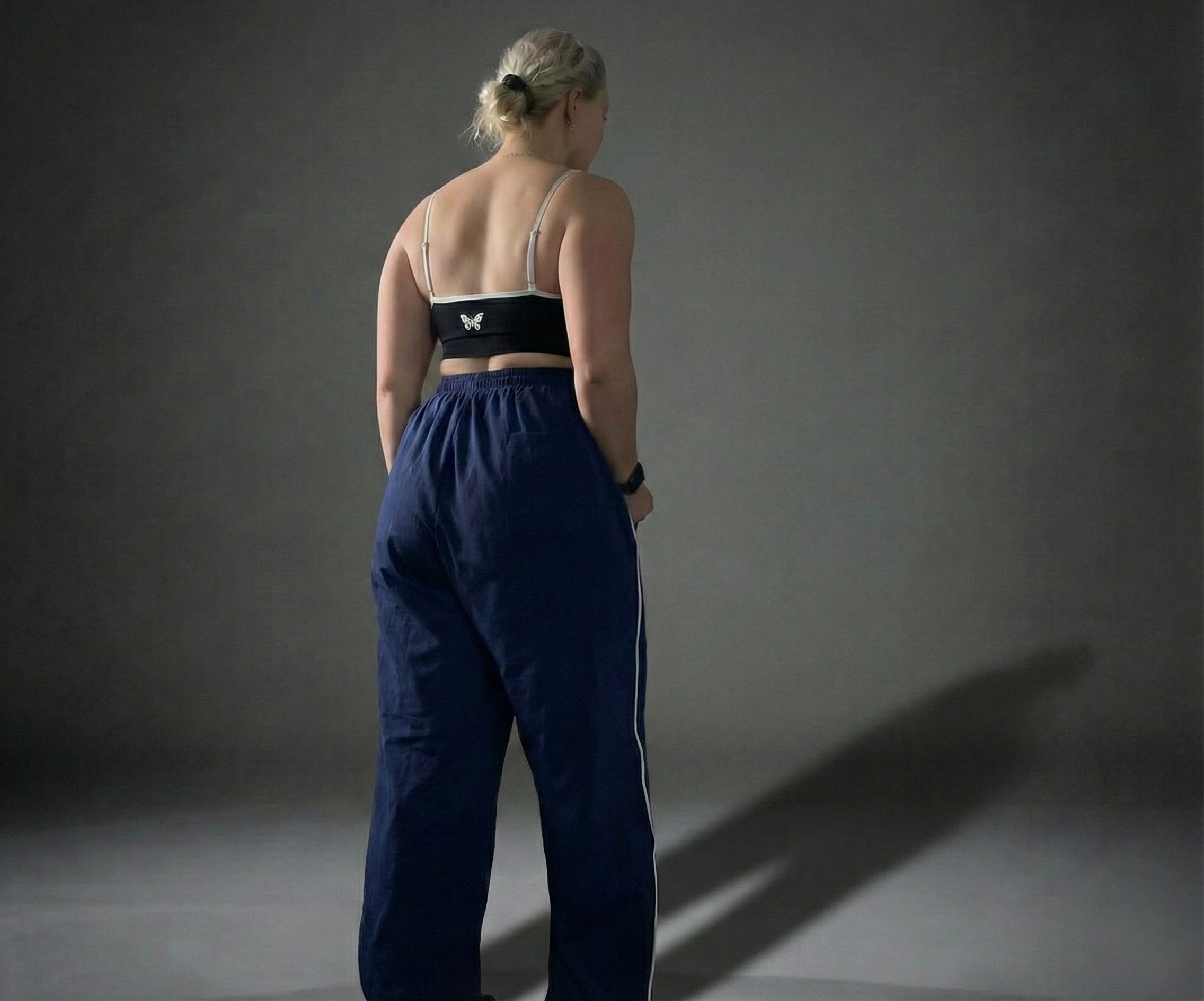 The Chrysalis Oversized Sweatpant in Navy Blue
